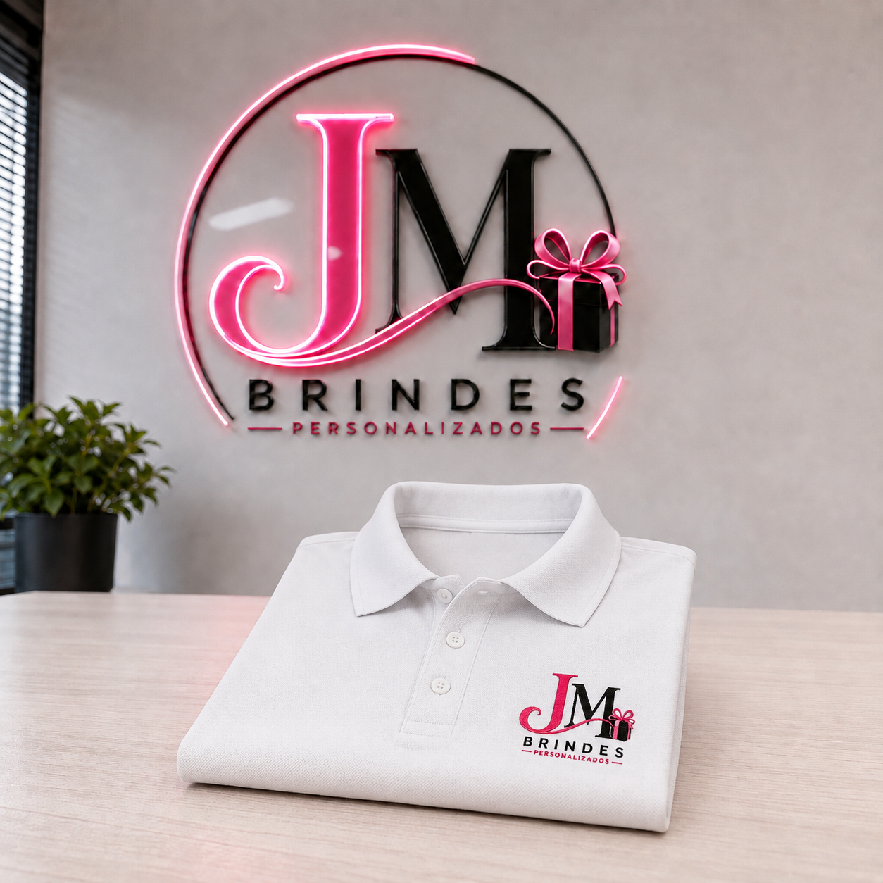 Camiseta polo personalizada JM Brindes
