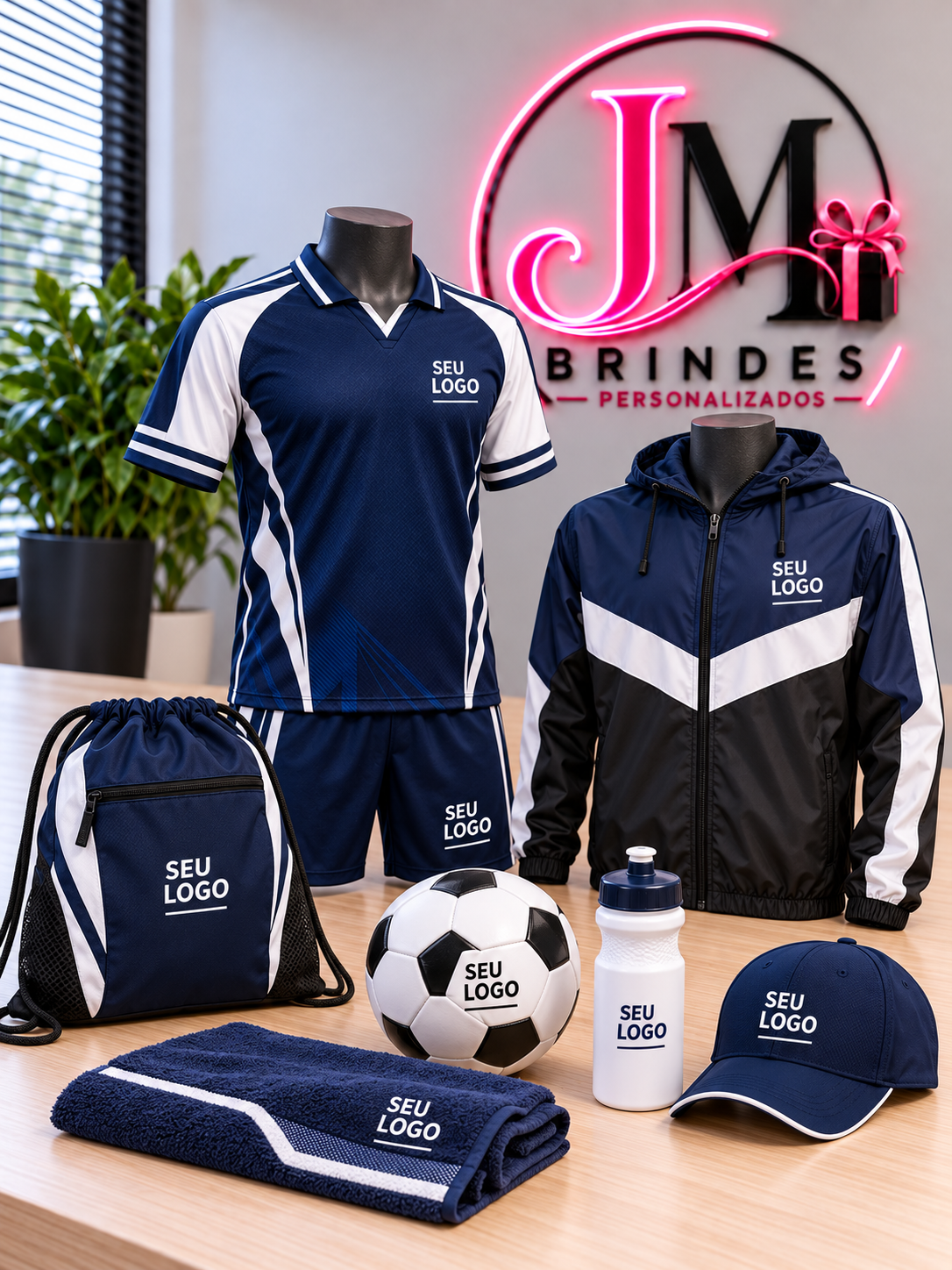 Kit esportivo personalizado JM Brindes